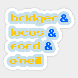 SeaQuest Crew - Bridger & Lucas & Ford & O'Neill Sticker